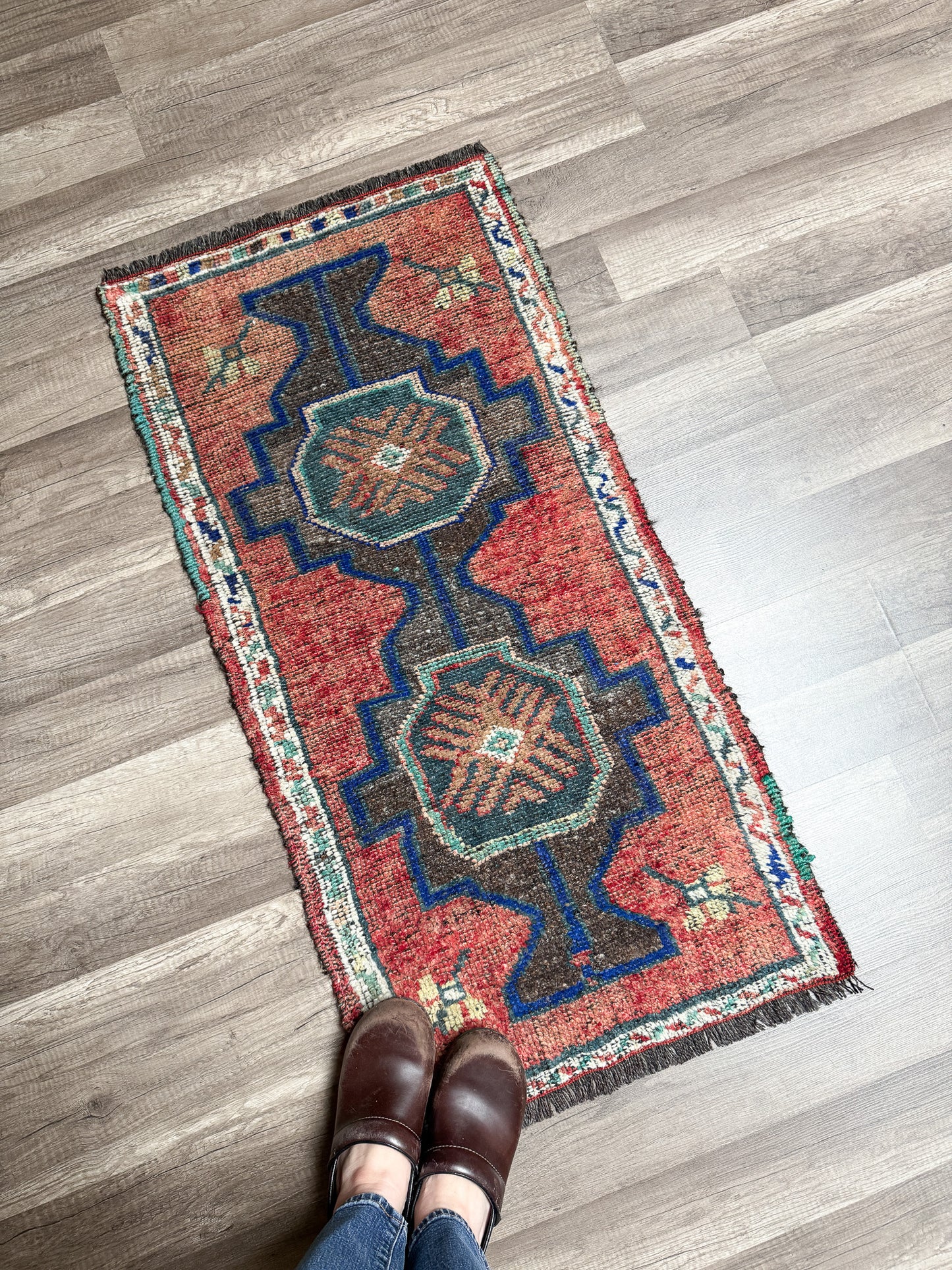 Vintage Turkish Mini Rug 1.8’x3.6' - No. 735