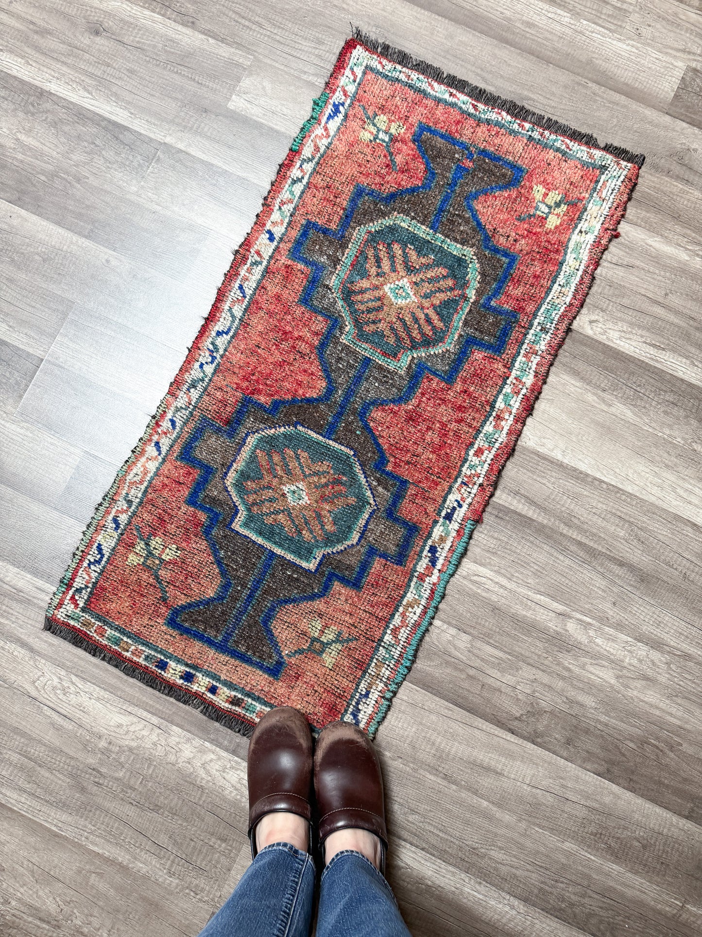 Vintage Turkish Mini Rug 1.8’x3.6' - No. 735