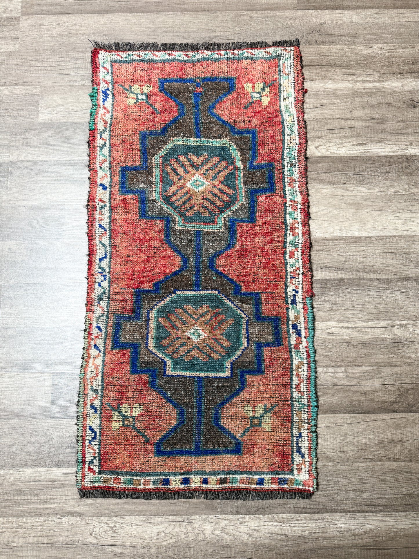 Vintage Turkish Mini Rug 1.8’x3.6' - No. 735