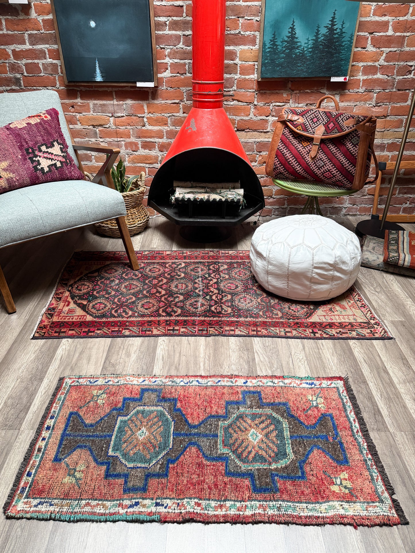 Vintage Turkish Mini Rug 1.8’x3.6' - No. 735