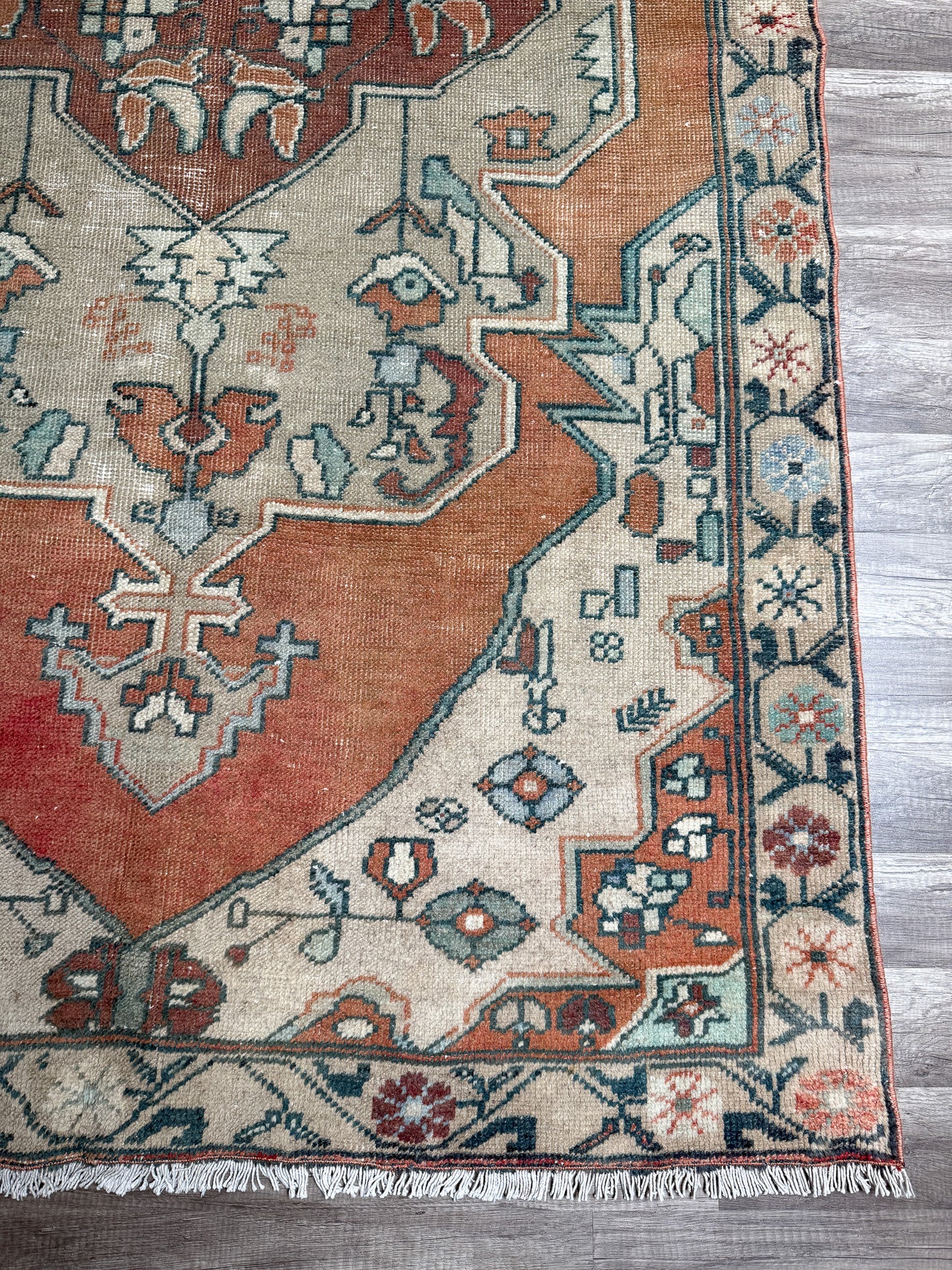 Vintage Turkish Area Rug No. A1231 - 4.3'x8.1'