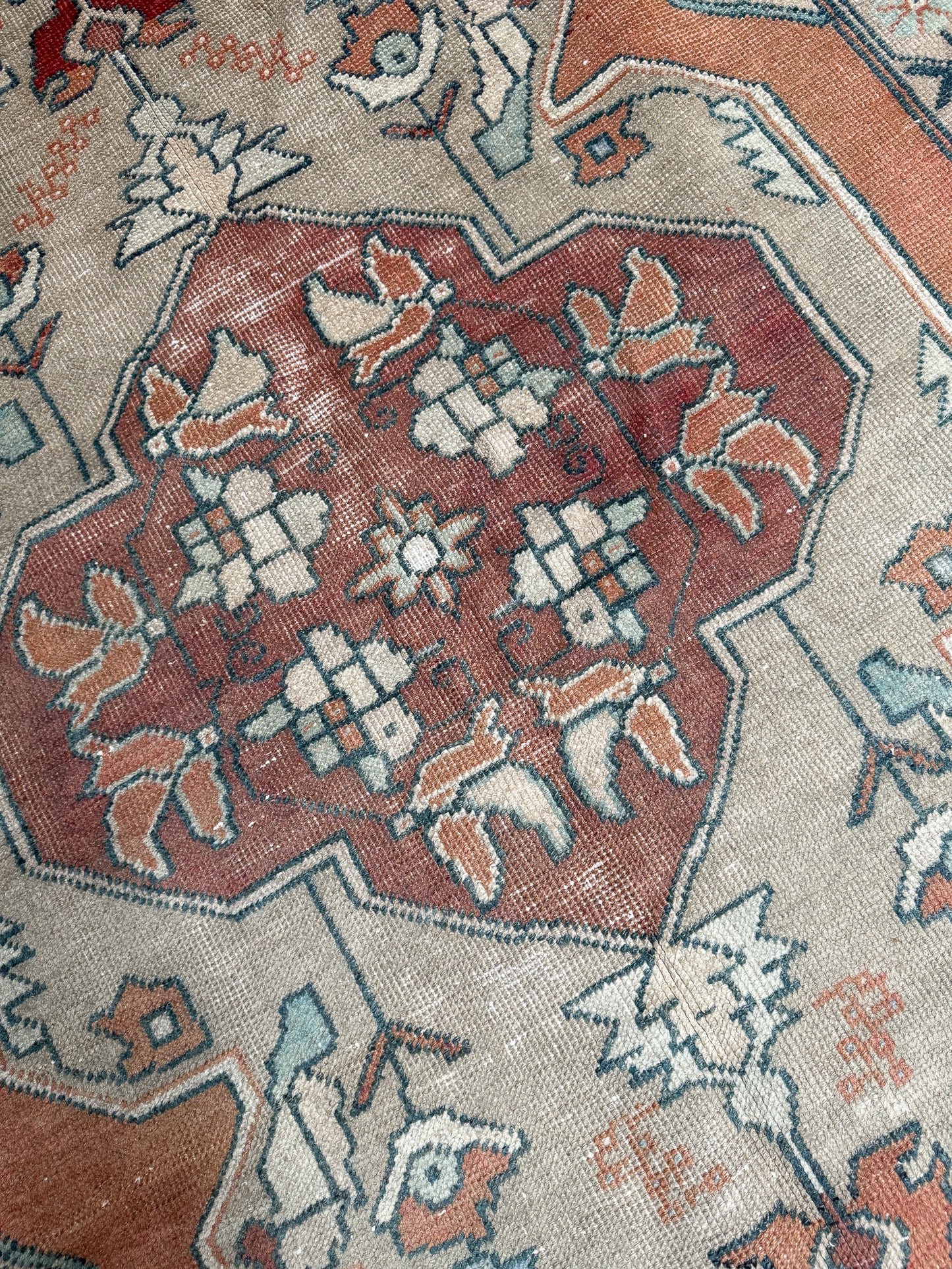 Vintage Turkish Area Rug No. A1231 - 4.3'x8.1'