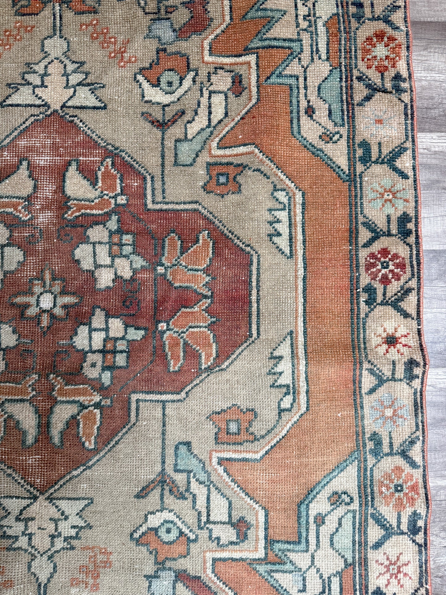 Vintage Turkish Area Rug No. A1231 - 4.3'x8.1'