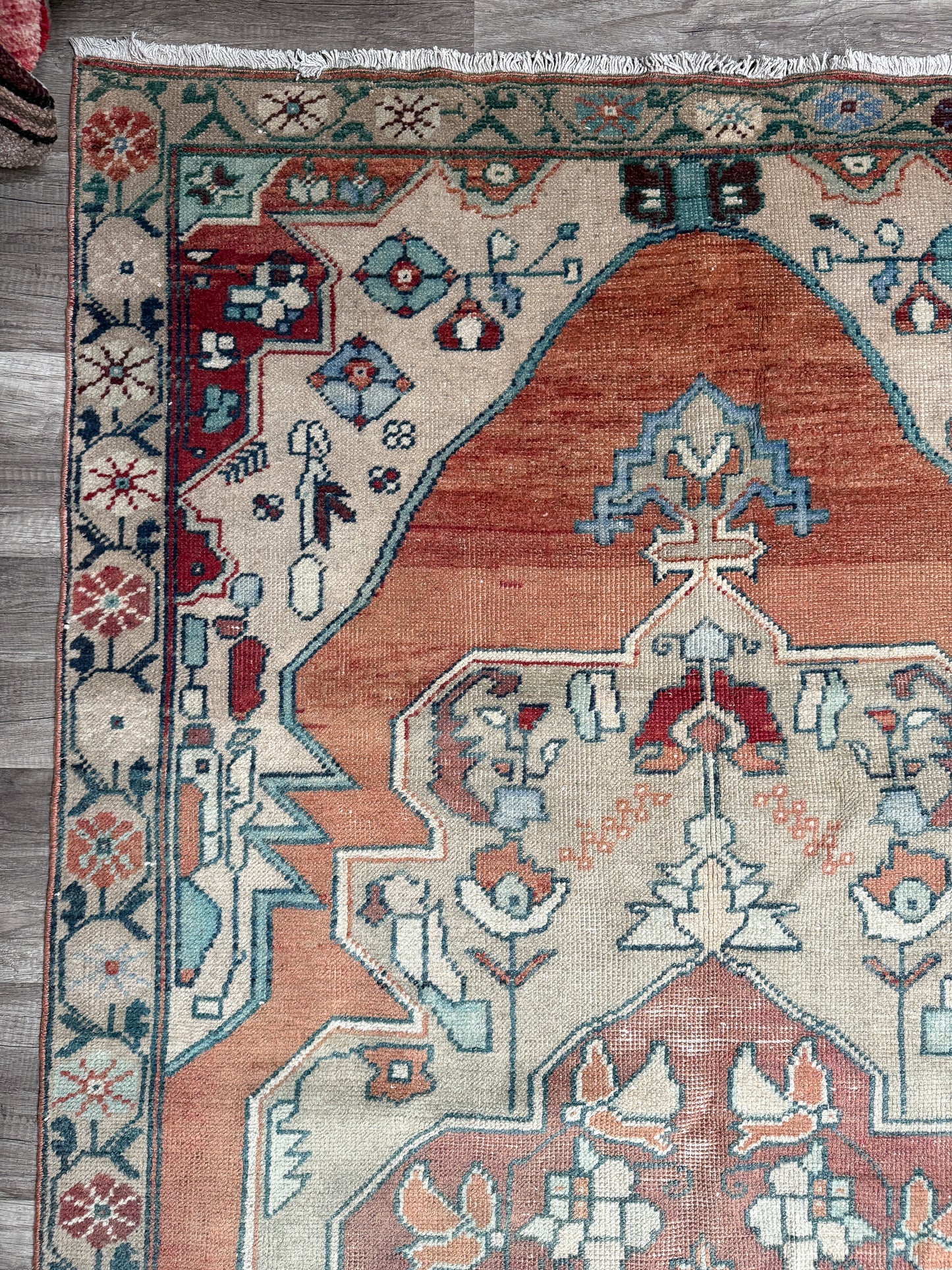 Vintage Turkish Area Rug No. A1231 - 4.3'x8.1'