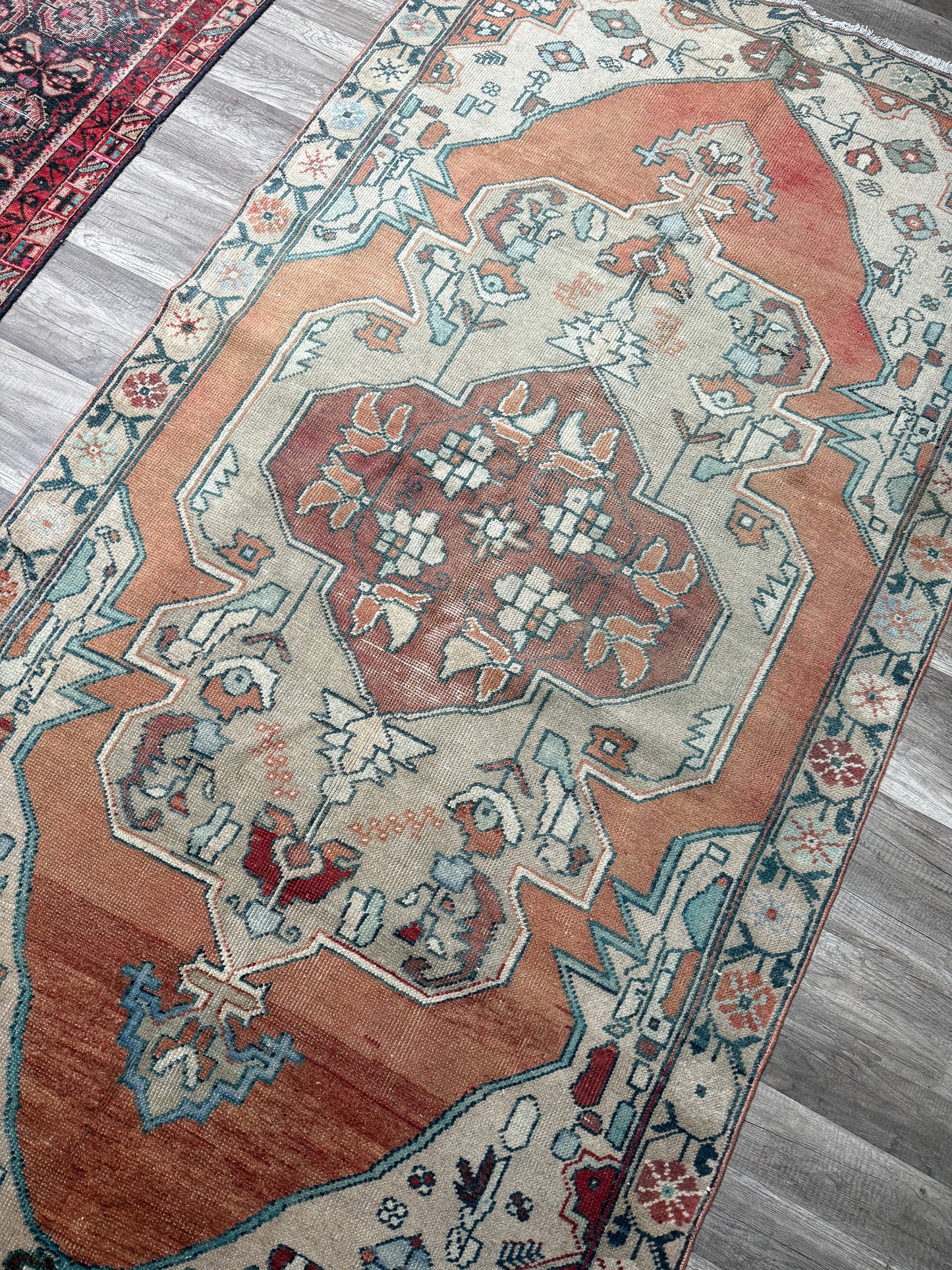Vintage Turkish Area Rug No. A1231 - 4.3'x8.1'