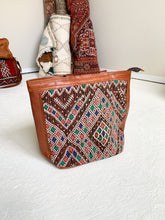Load image into Gallery viewer, No. BAG 150 - Handmade Kilim Rug &amp; Leather Shoulder Bag
