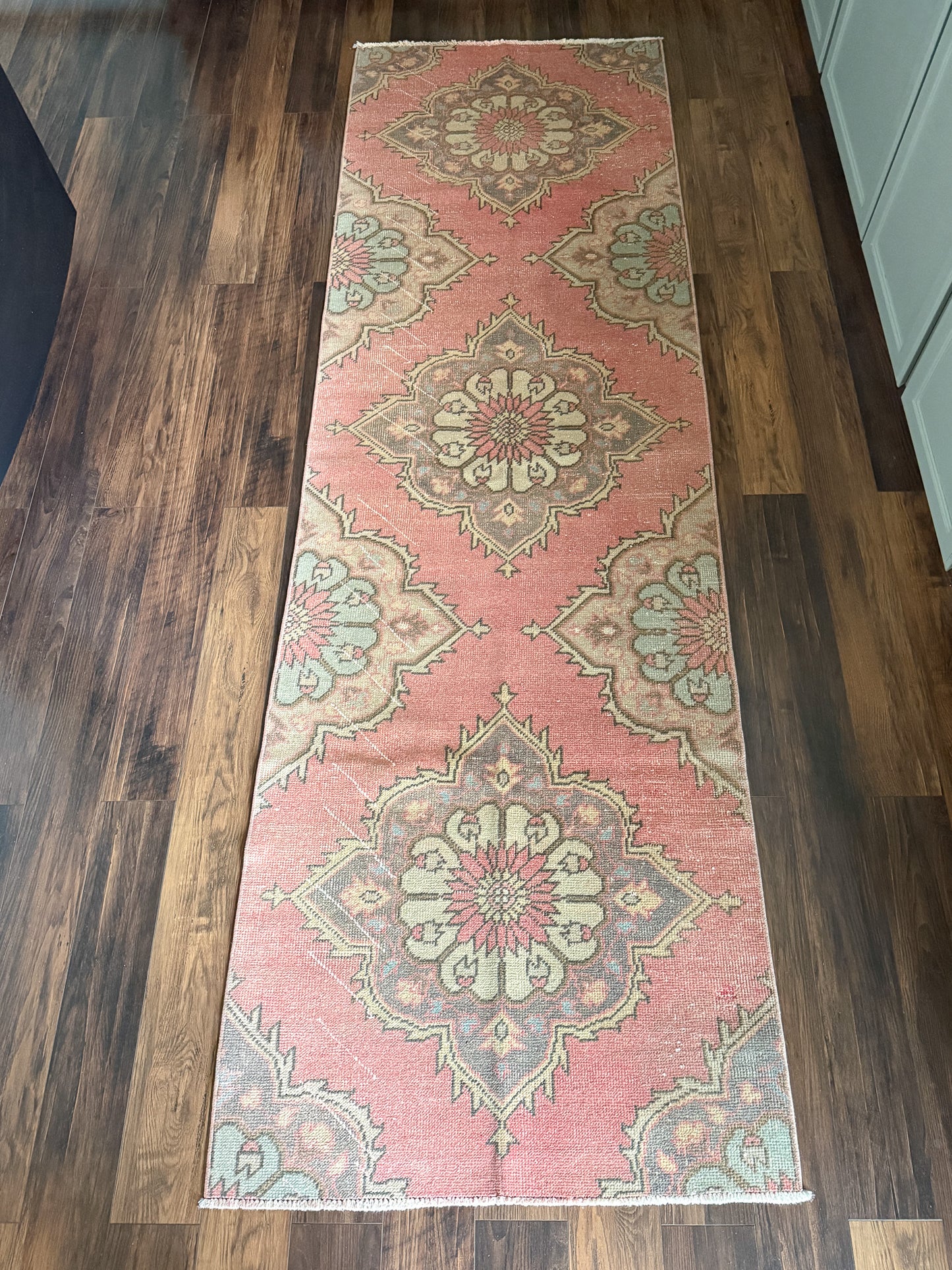 Vintage Turkish Runner Rug No. R1241 - 3’x9.3’