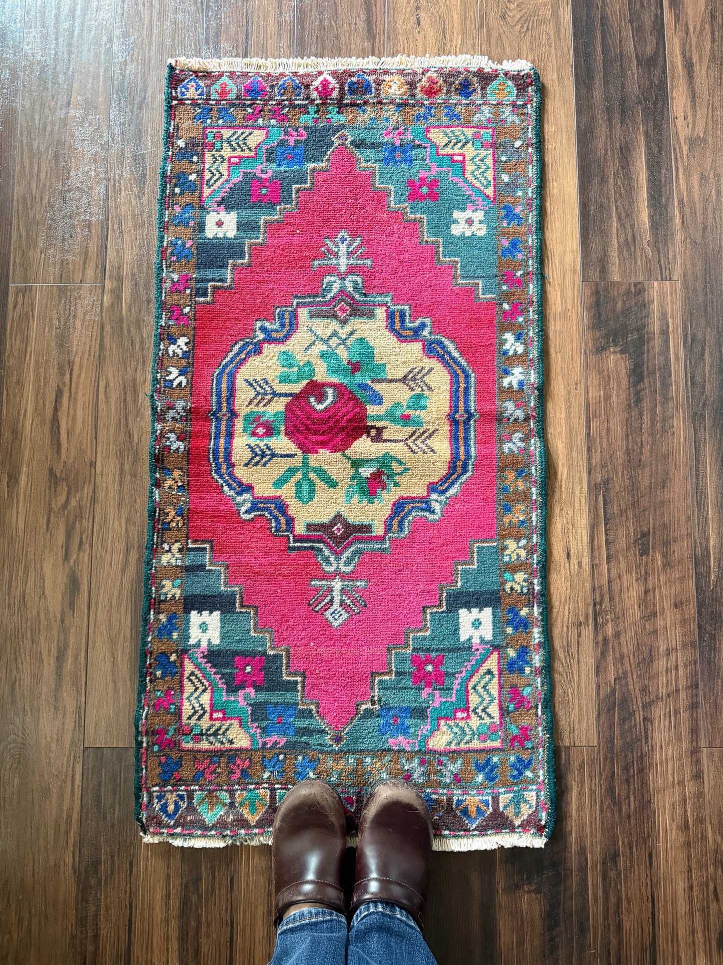 Vintage Turkish Mini Rug 1.8’x3.7' - No. 741