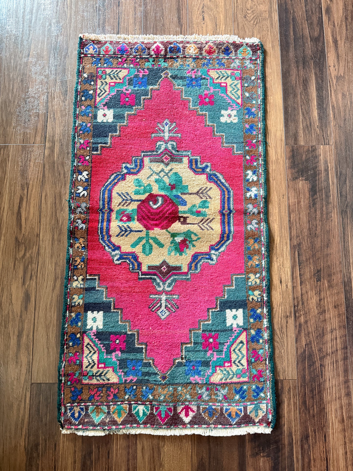 Vintage Turkish Mini Rug 1.8’x3.7' - No. 741
