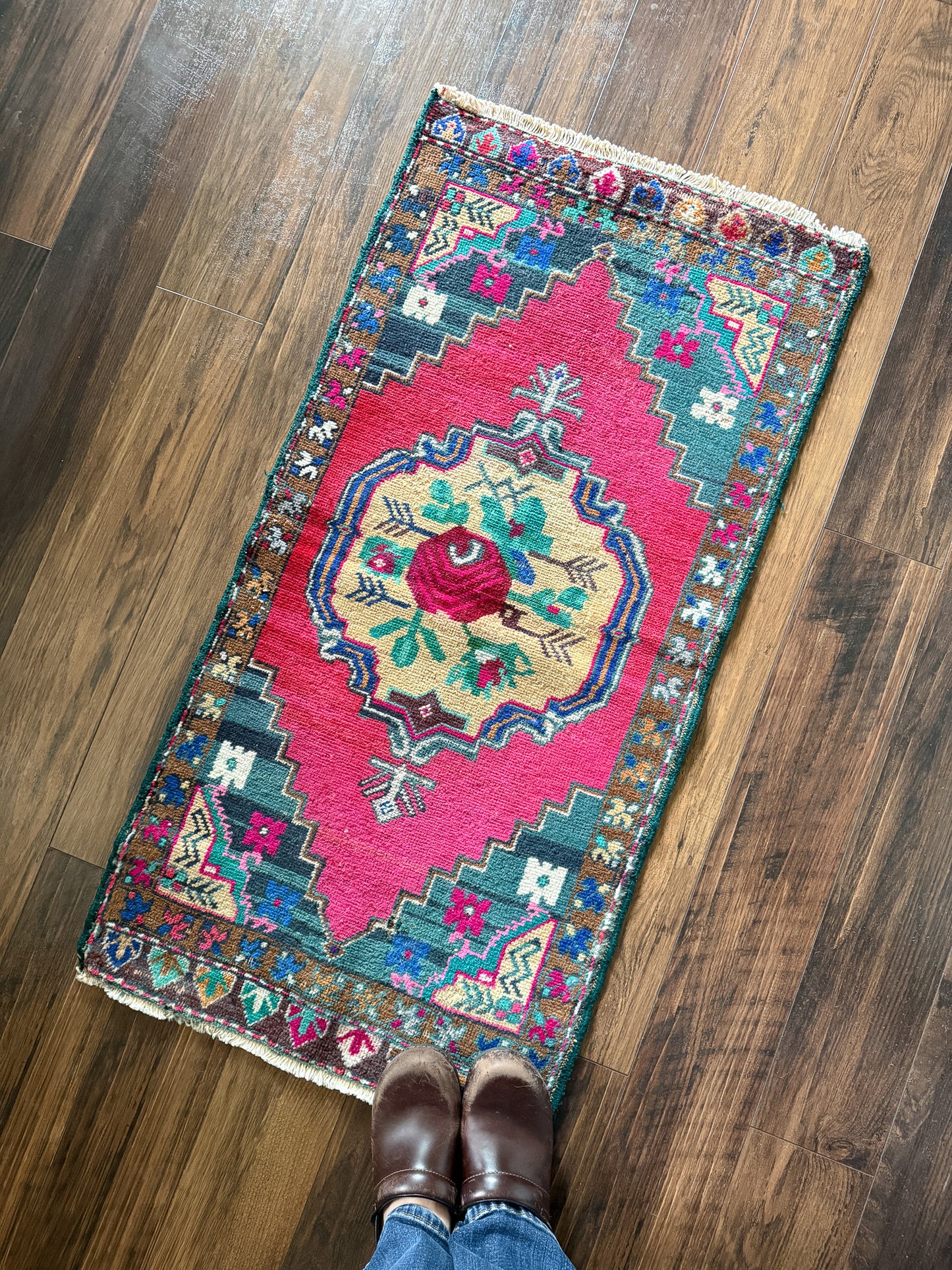 Vintage Turkish Mini Rug 1.8’x3.7' - No. 741