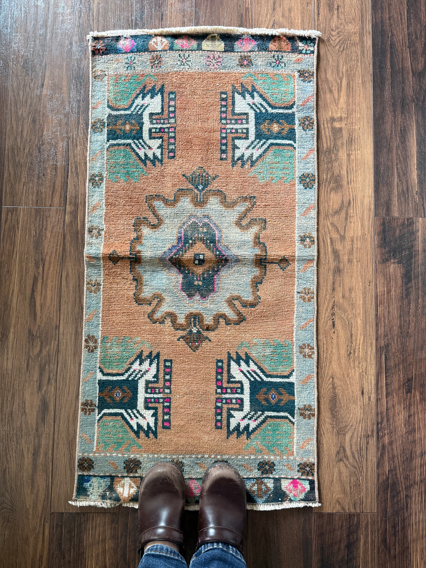 Vintage Turkish Mini Rug 1.5’x3.0' - No. 745