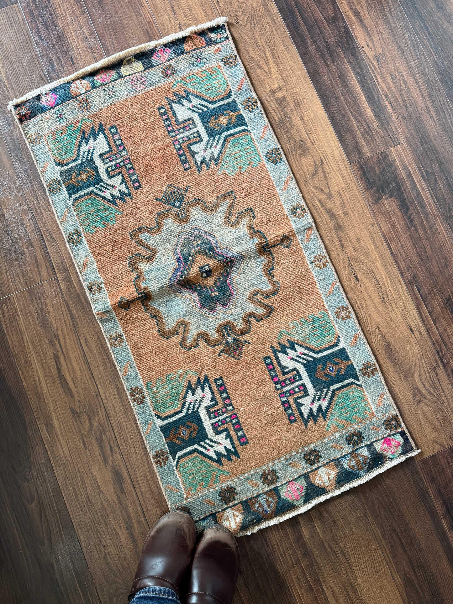 Vintage Turkish Mini Rug 1.5’x3.0' - No. 745