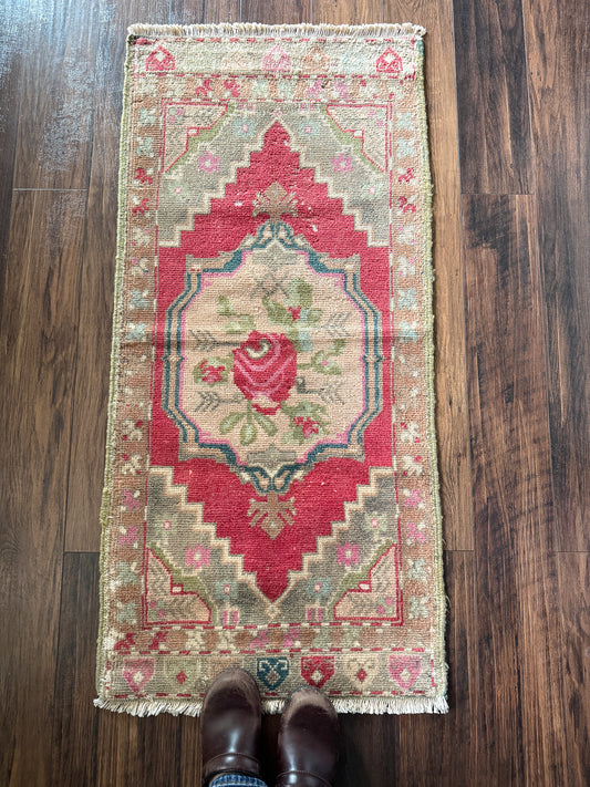 Vintage Turkish Mini Rug 1.9’x4.1' - No. 737