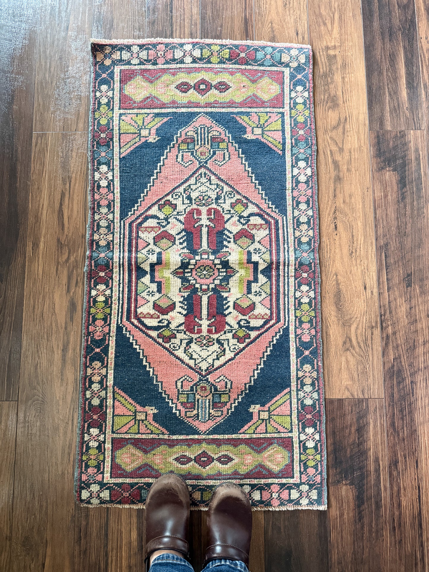 Vintage Turkish Mini Rug 1.8’x3.6' - No. 740