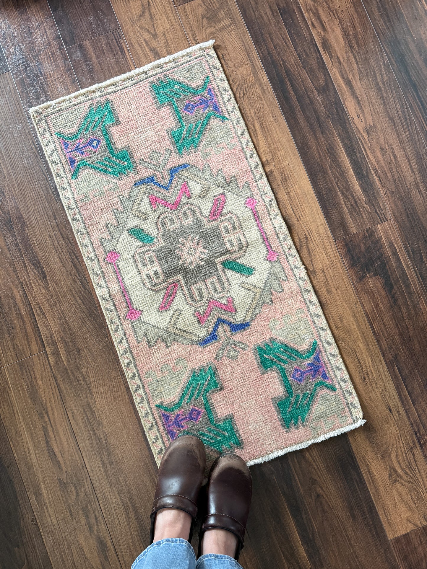 Vintage Turkish Mini Rug 1.5’x3.0' - No. 743