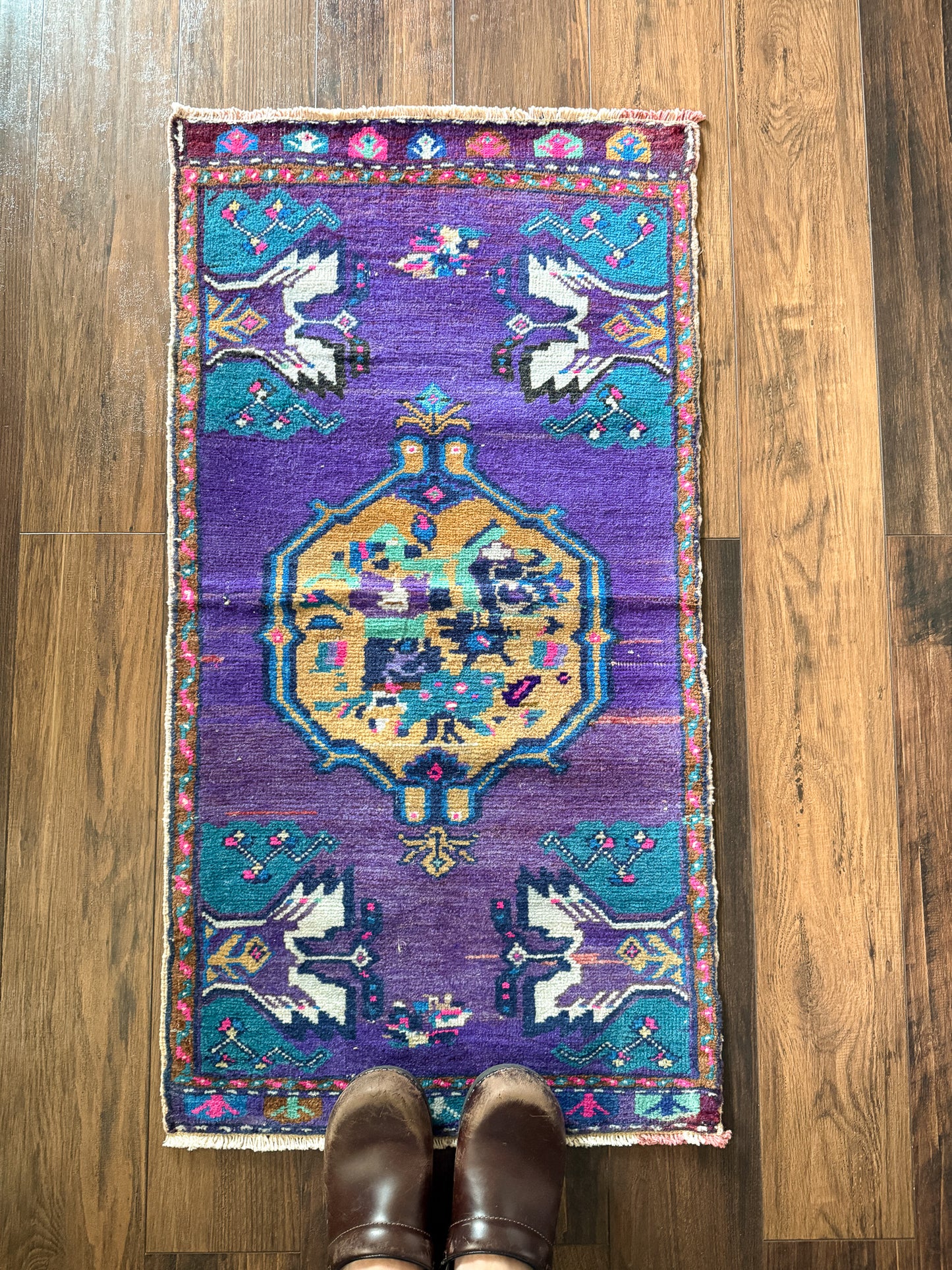 Vintage Turkish Mini Rug 1.7’x3.2' - No. 738