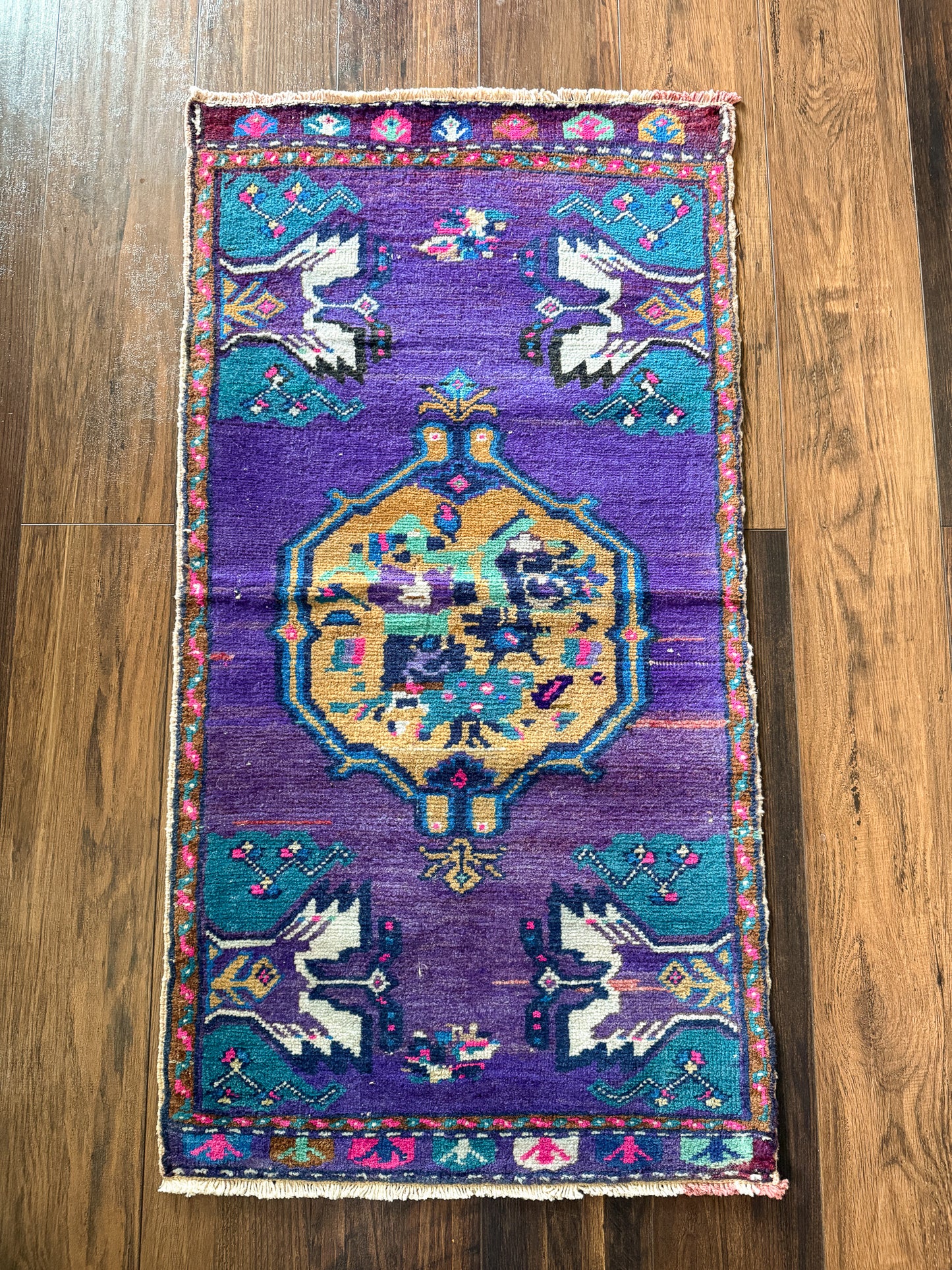 Vintage Turkish Mini Rug 1.7’x3.2' - No. 738