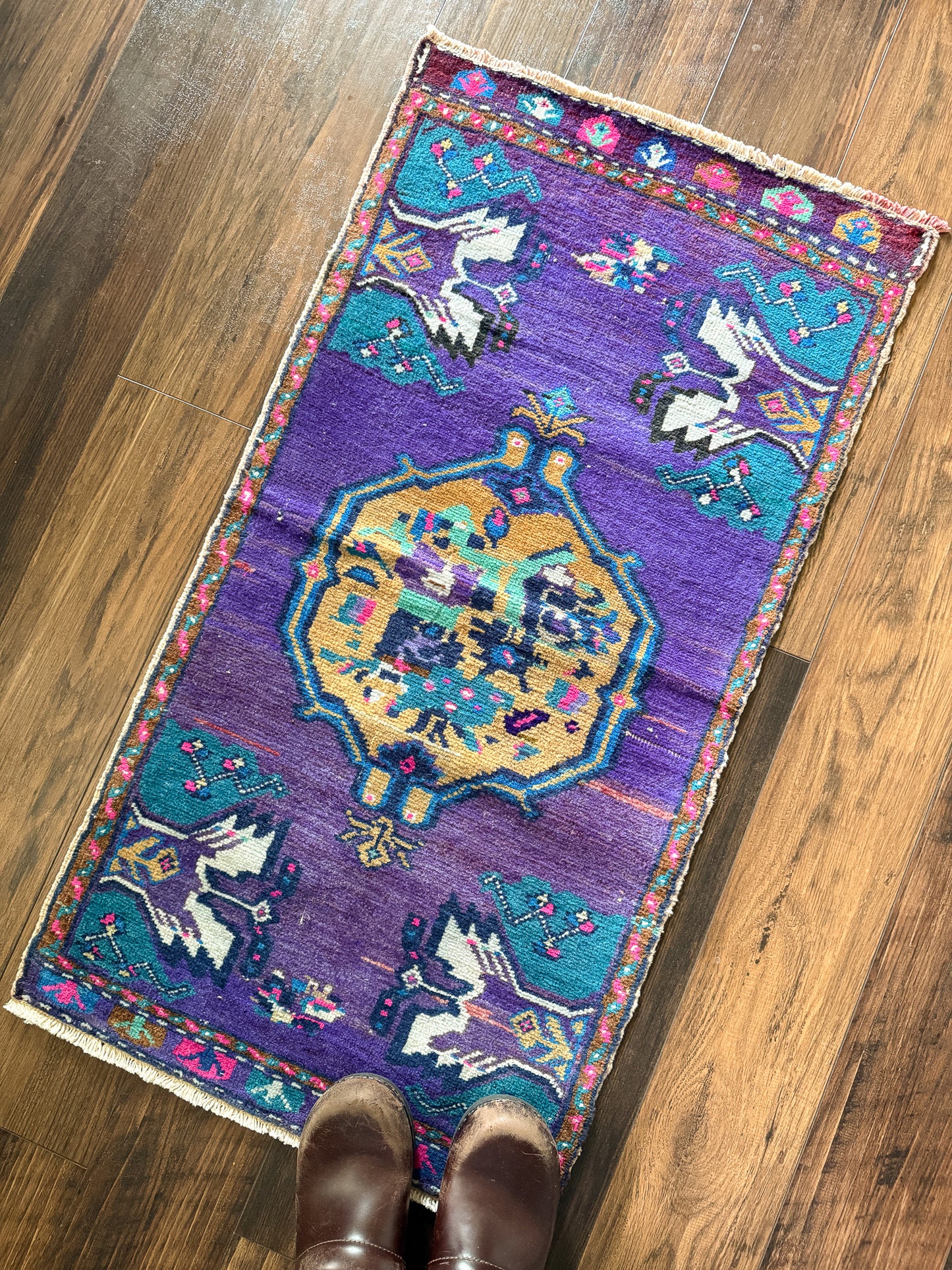 Vintage Turkish Mini Rug 1.7’x3.2' - No. 738