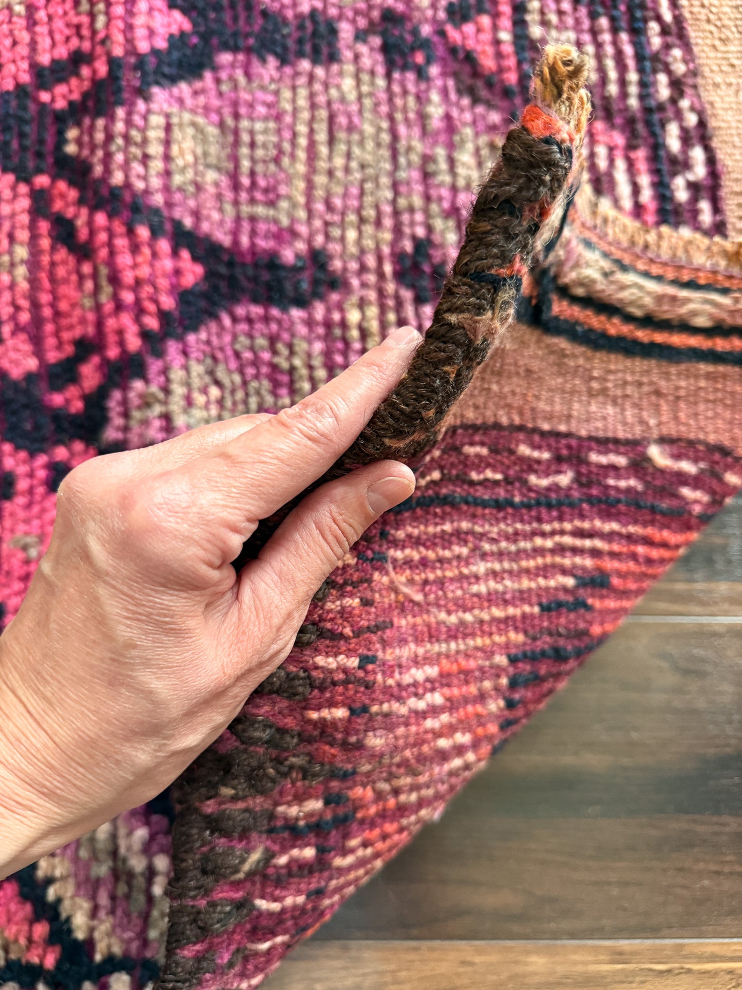 Vintage Turkish Herki Runner Rug No. R1236 - 2.8’x11.8’