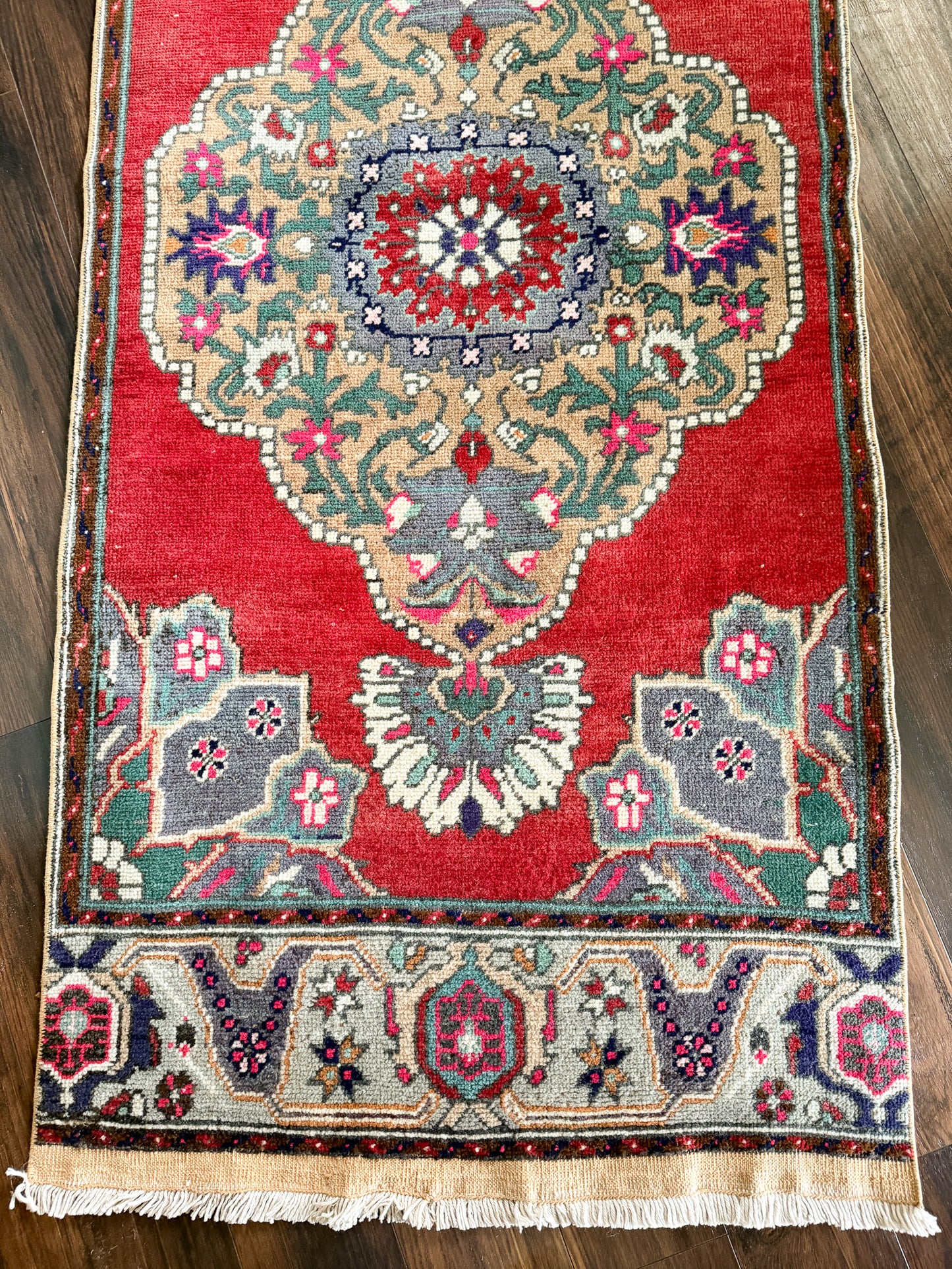 Vintage Turkish Runner Rug No. R1235 - 2.7’x12.3’