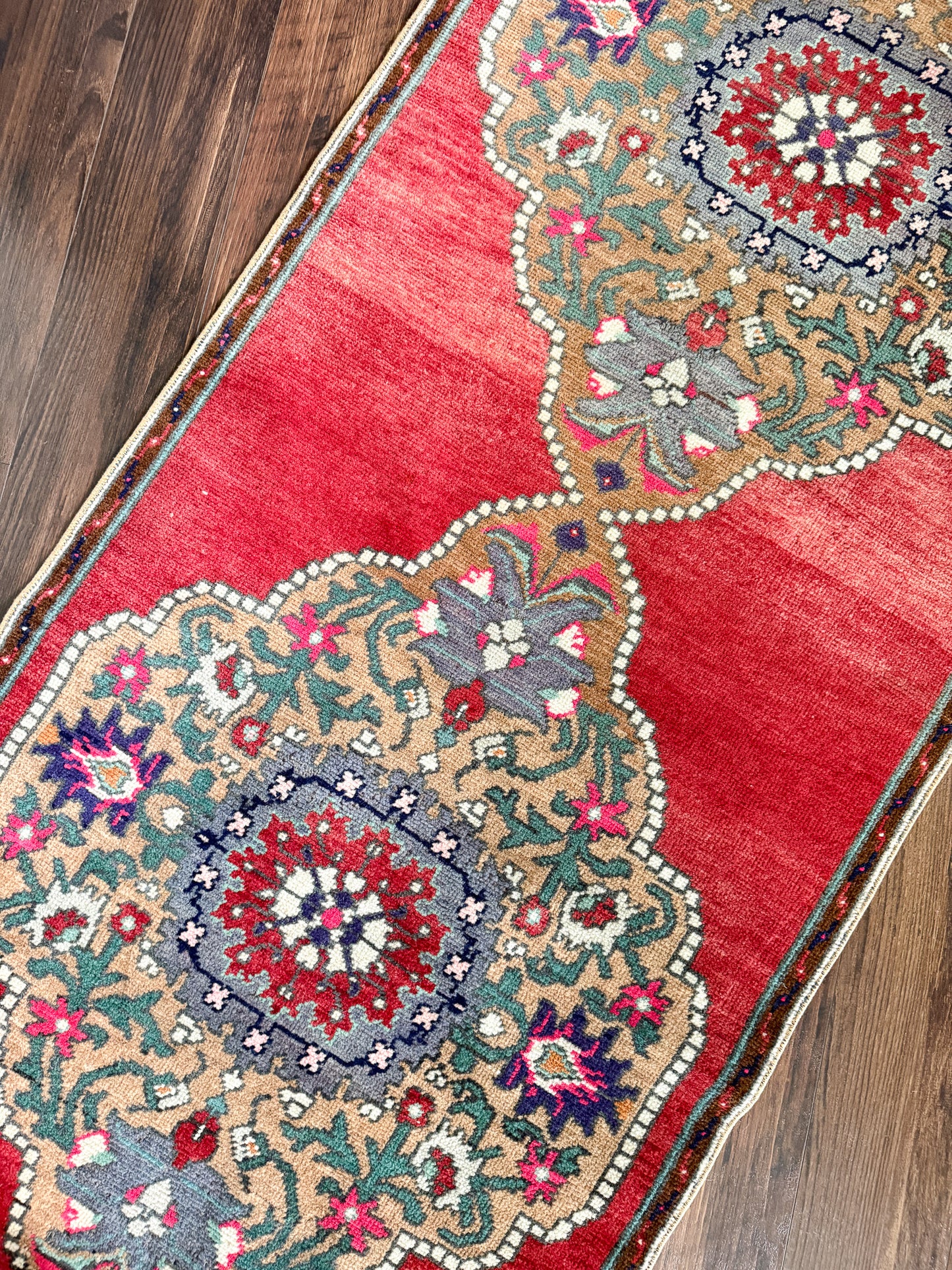 Vintage Turkish Runner Rug No. R1235 - 2.7’x12.3’