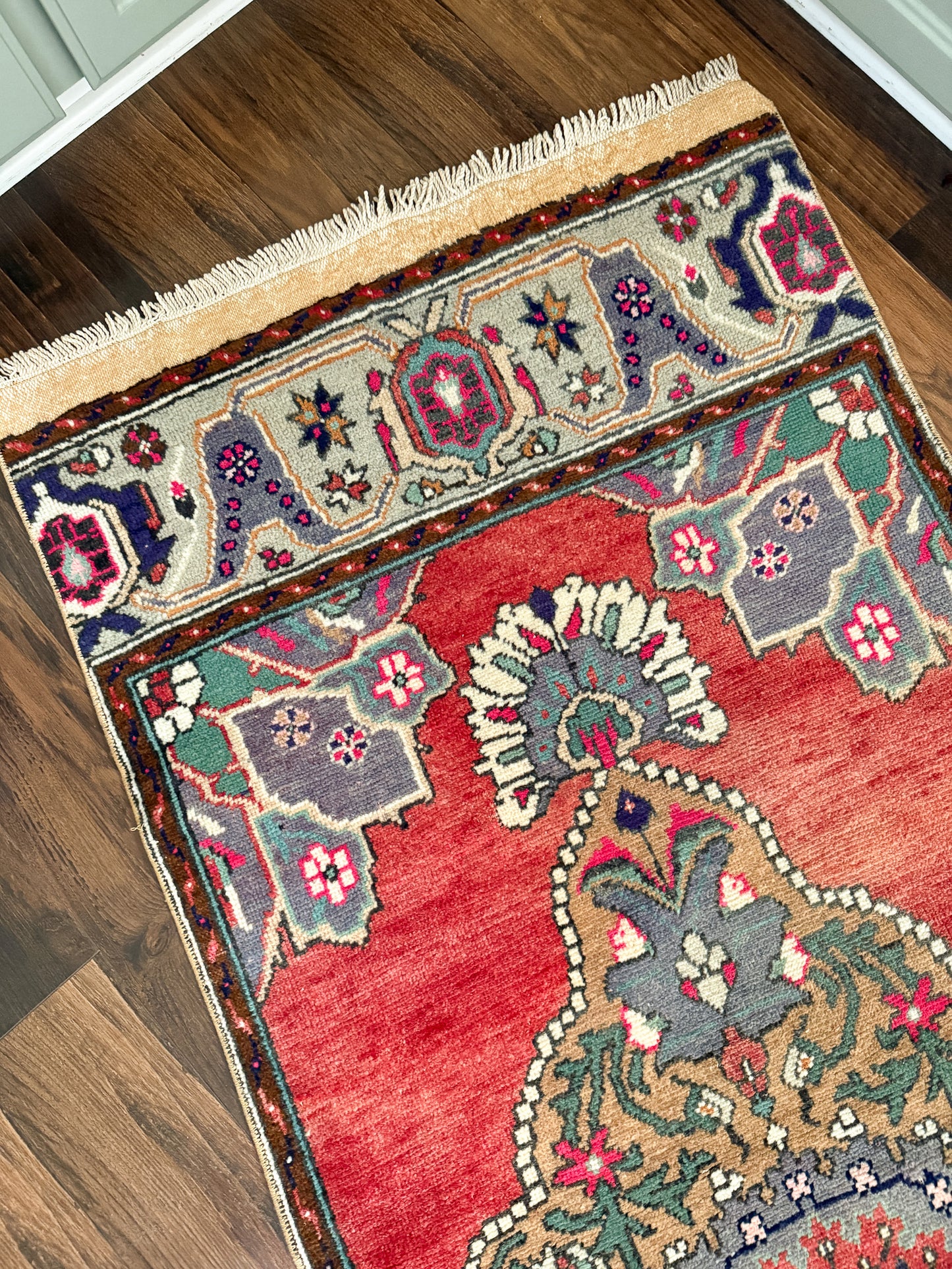 Vintage Turkish Runner Rug No. R1235 - 2.7’x12.3’