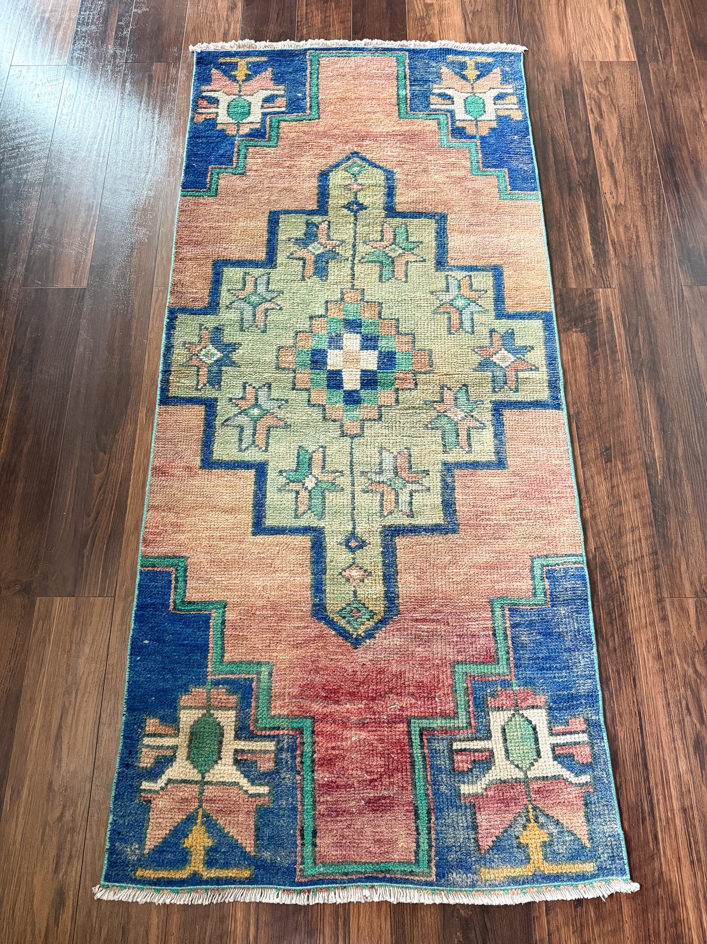 Vintage Turkish Runner Rug No. R1234 - 2.6’x5.9’