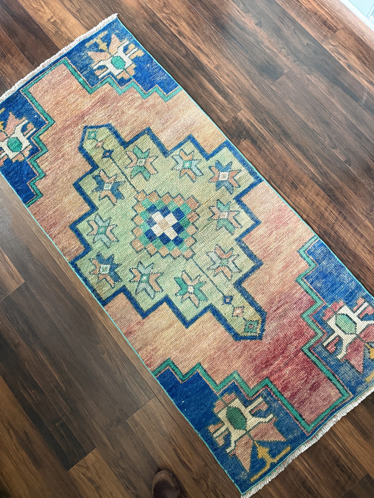 Vintage Turkish Runner Rug No. R1234 - 2.6’x5.9’