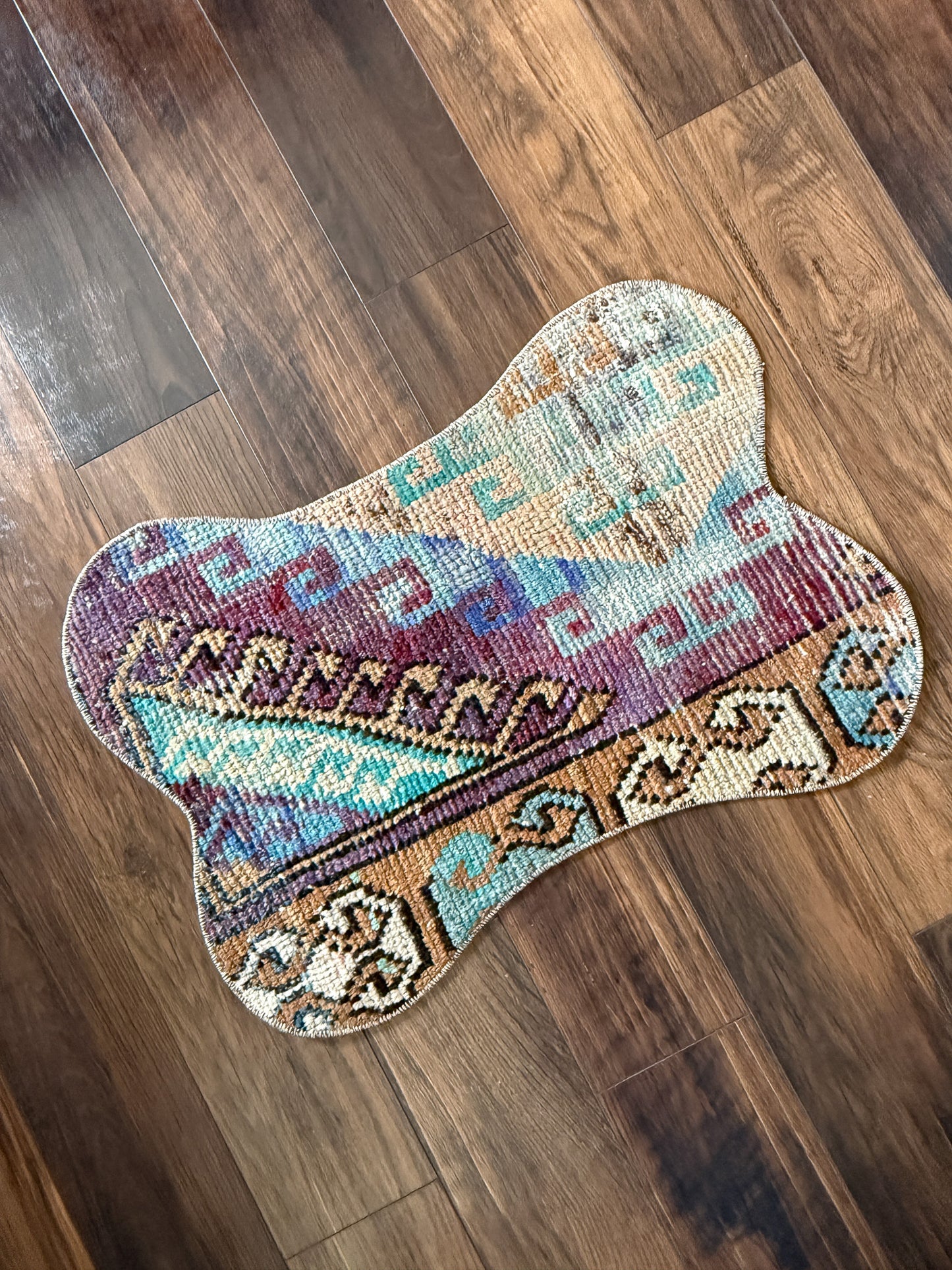 Vintage Turkish Rug Pet Mat, Large - DM210