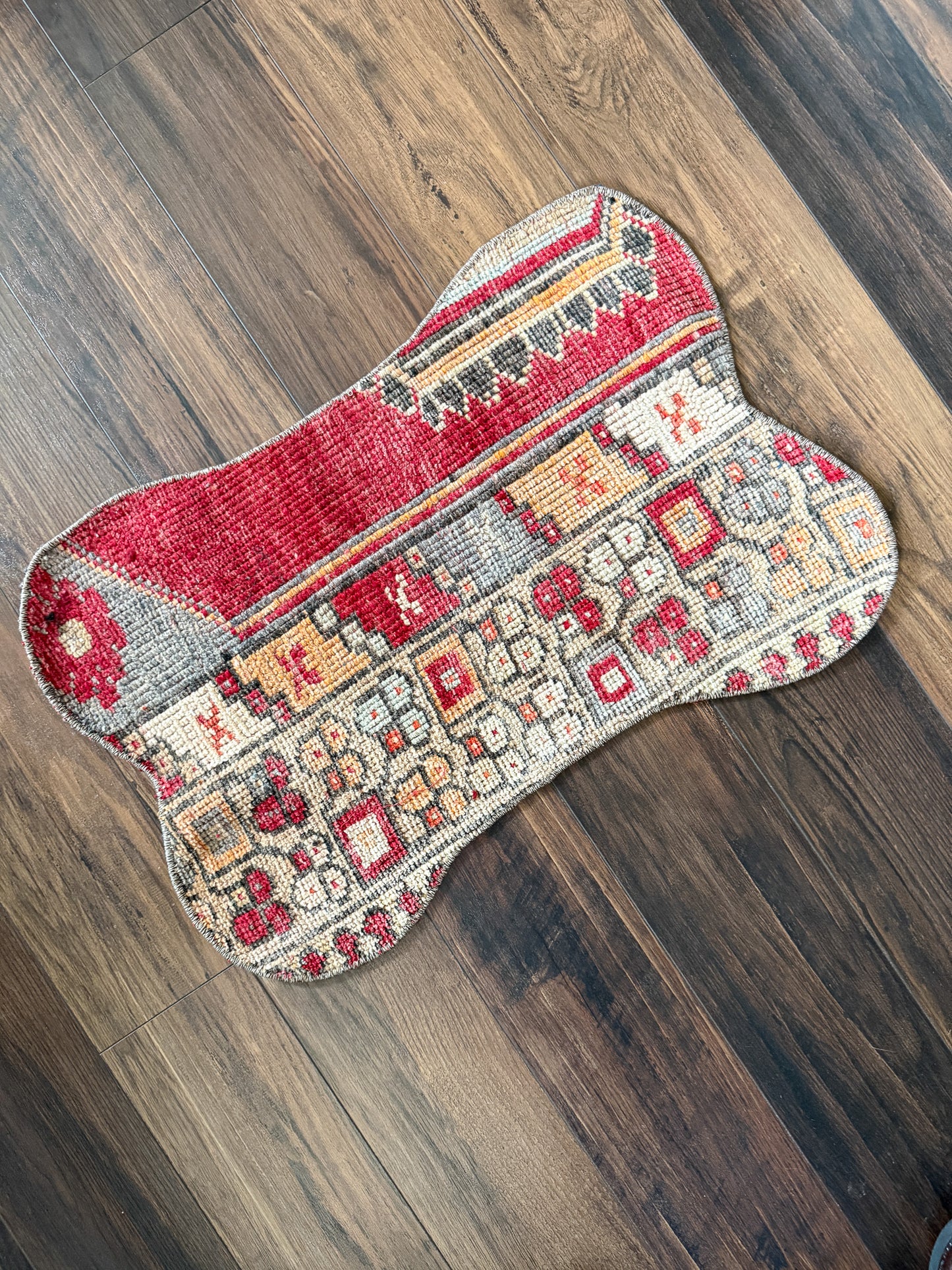 Vintage Turkish Rug Pet Mat, Large - DM208