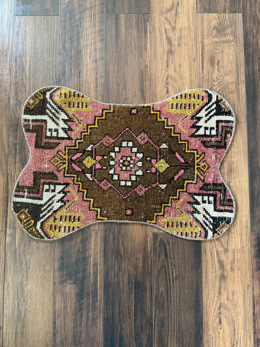 Vintage Turkish Rug Pet Mat, Large - DM205