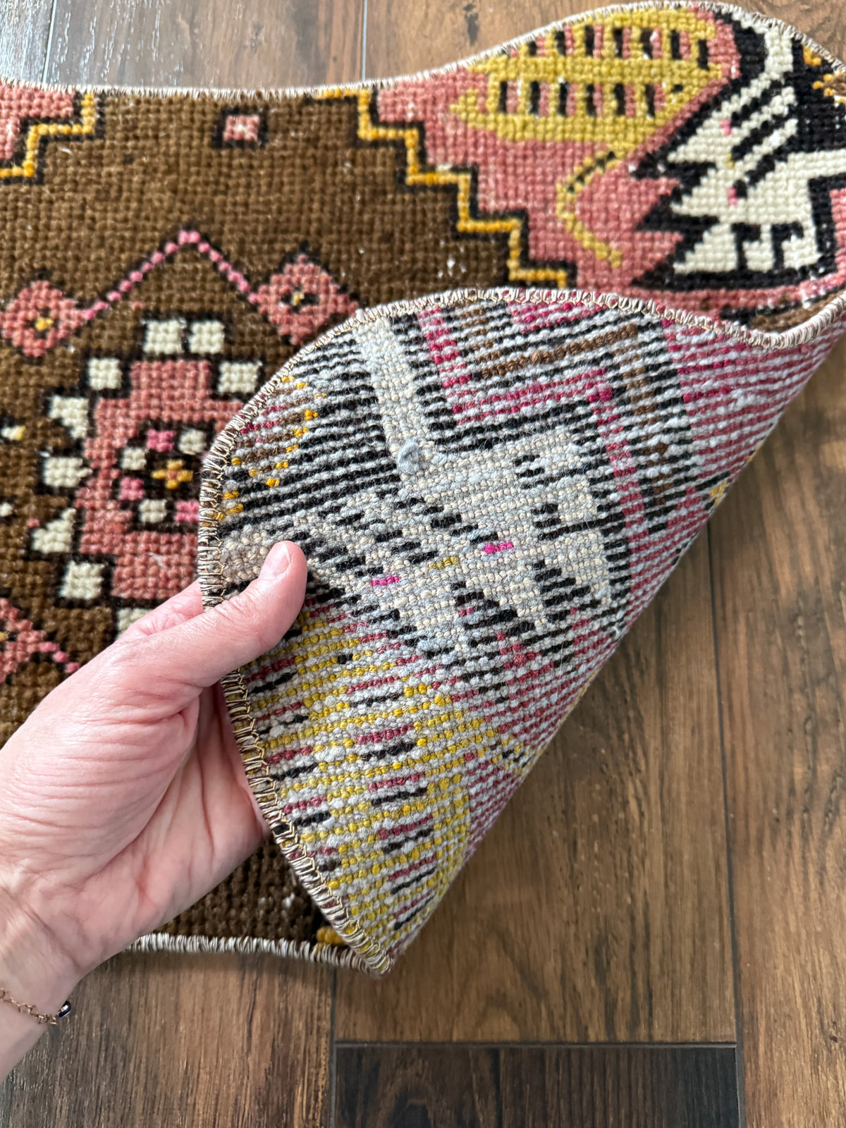 Vintage Turkish Rug Pet Mat, Large - DM205