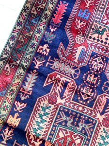 No. A1033 - 4.5' x 10.7' Vintage Persian Tribal Rug