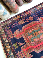 Load image into Gallery viewer, No. A1035 - 4.4&#39; x 9.8&#39; Vintage Persian Tribal Rug
