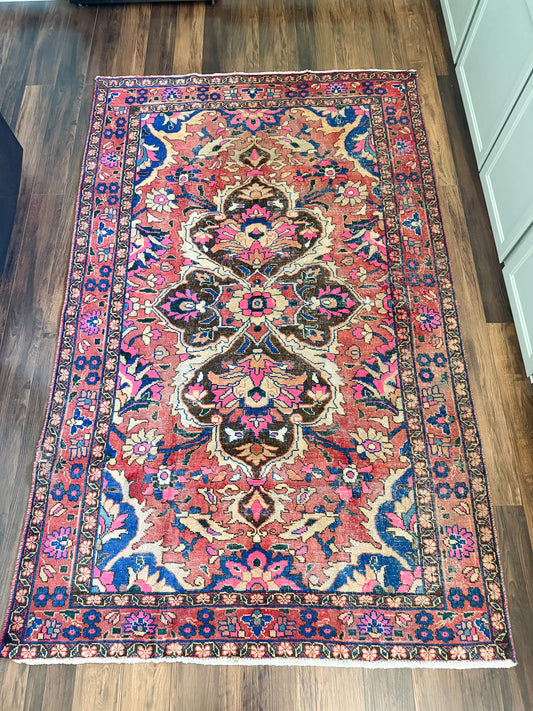Vintage Turkish Area Rug No. A1238 - 4.9'x7.9'