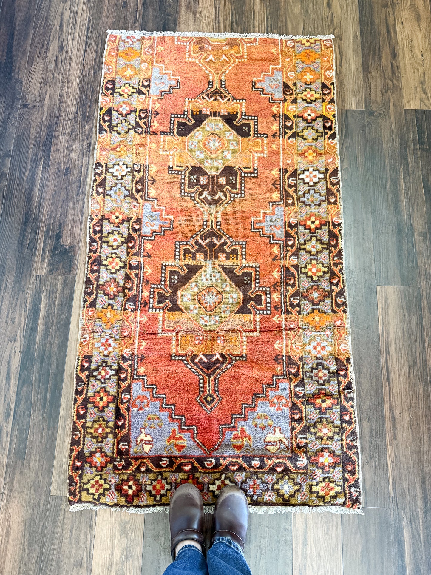 Vintage Turkish Area Rug No. A1239 - 2.8'x5.4'