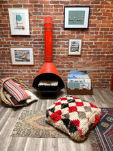 Load image into Gallery viewer, Moroccan Rug Floor Pouf / Pet Bed #361
