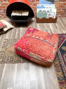 Moroccan Rug Floor Pouf / Pet Bed #334