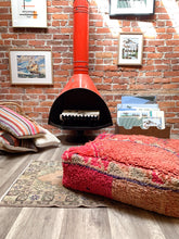 Load image into Gallery viewer, Moroccan Rug Floor Pouf / Pet Bed #334
