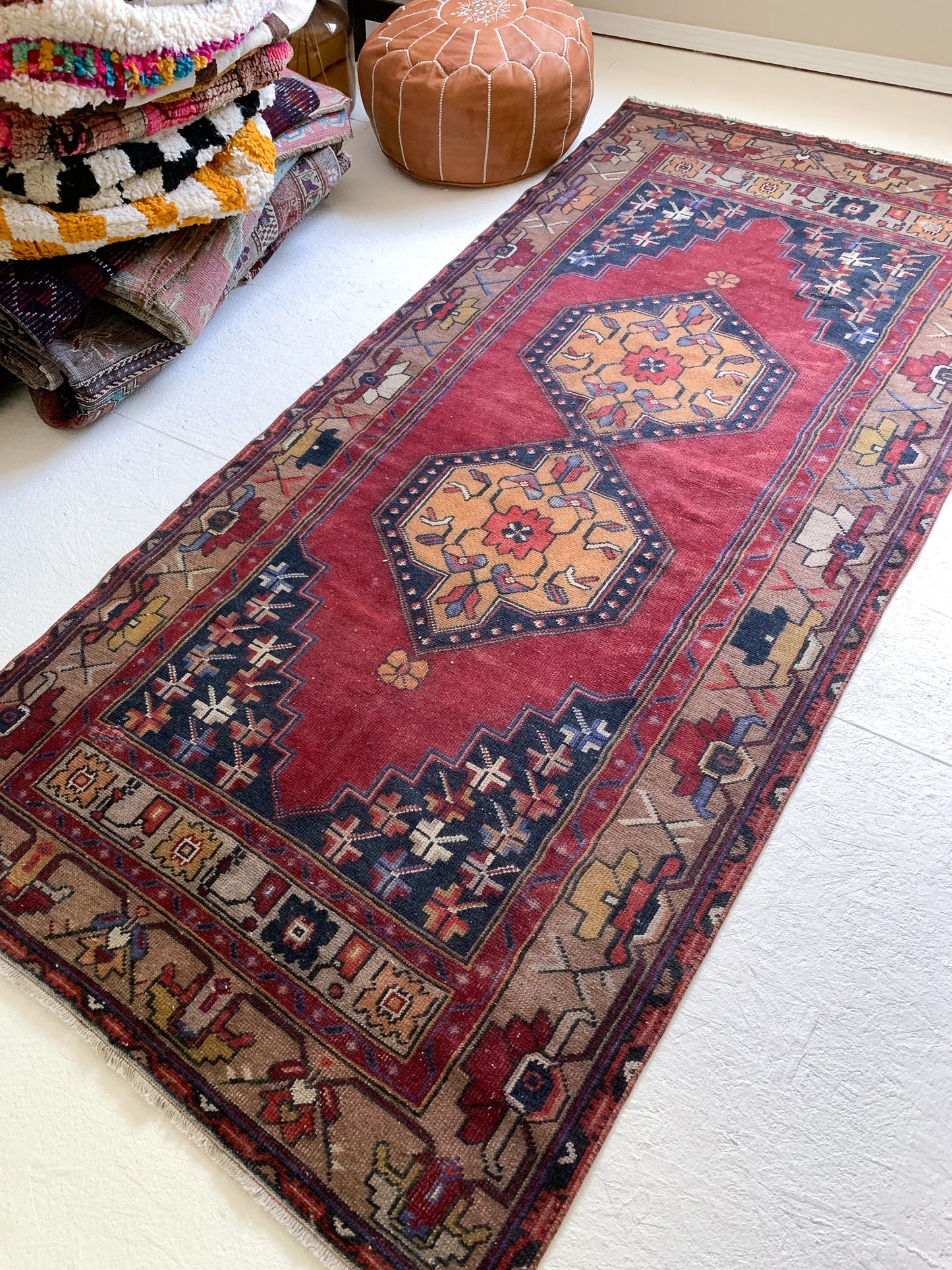 Reserved for Susan - No. A1030 - 4.5' x 7.8' Vintage Turkish Area Rug