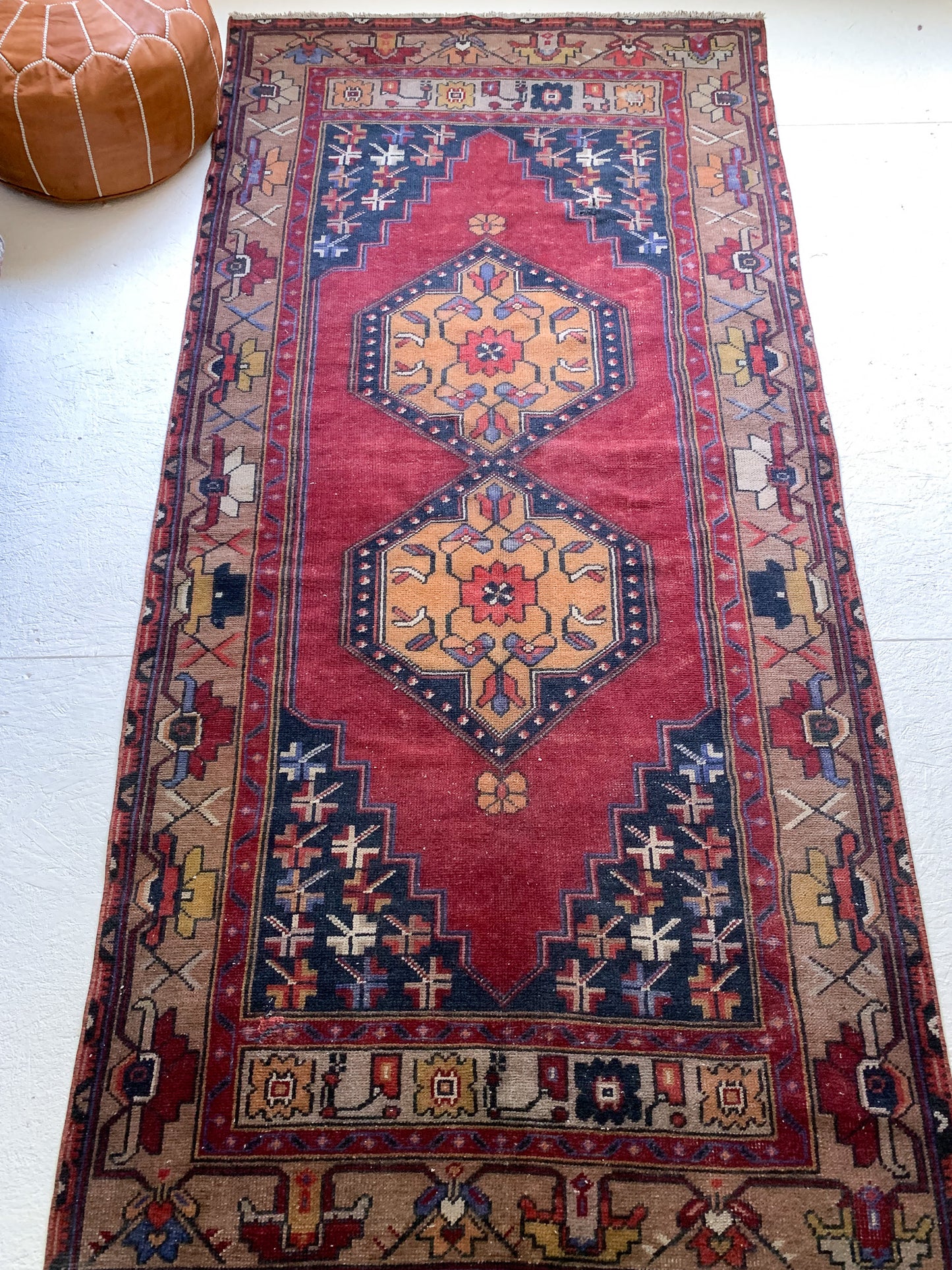 Reserved for Susan - No. A1030 - 4.5' x 7.8' Vintage Turkish Area Rug