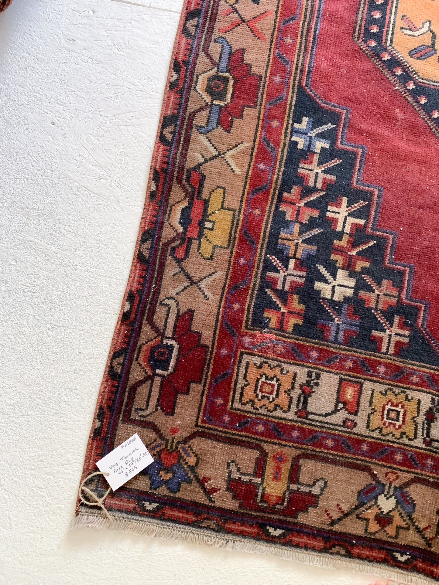 Reserved for Susan - No. A1030 - 4.5' x 7.8' Vintage Turkish Area Rug