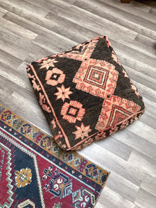 Moroccan Rug Floor Pouf / Pet Bed #356