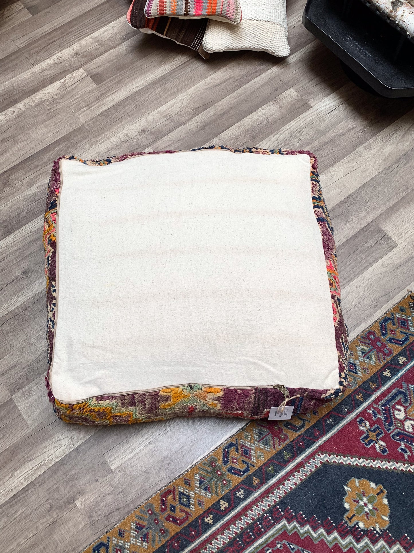 Moroccan Rug Floor Pouf / Pet Bed #360