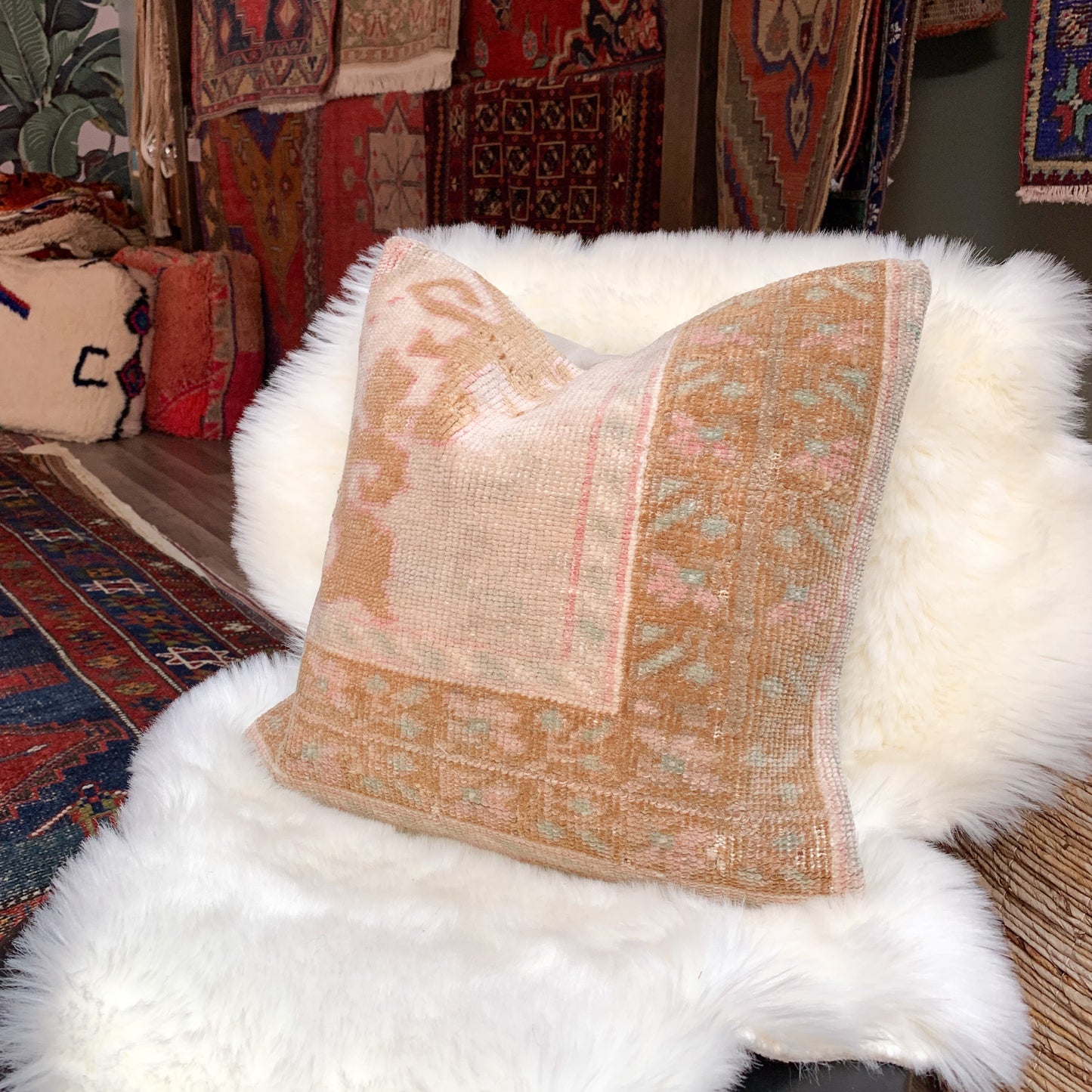 No. P314 - 16" X 16" Turkish Rug Pillow Cover