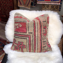 Load image into Gallery viewer, No. P310 - 16&quot; X 16&quot; Turkish Rug Pillow Cover
