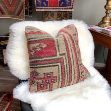 Load image into Gallery viewer, No. P310 - 16&quot; X 16&quot; Turkish Rug Pillow Cover
