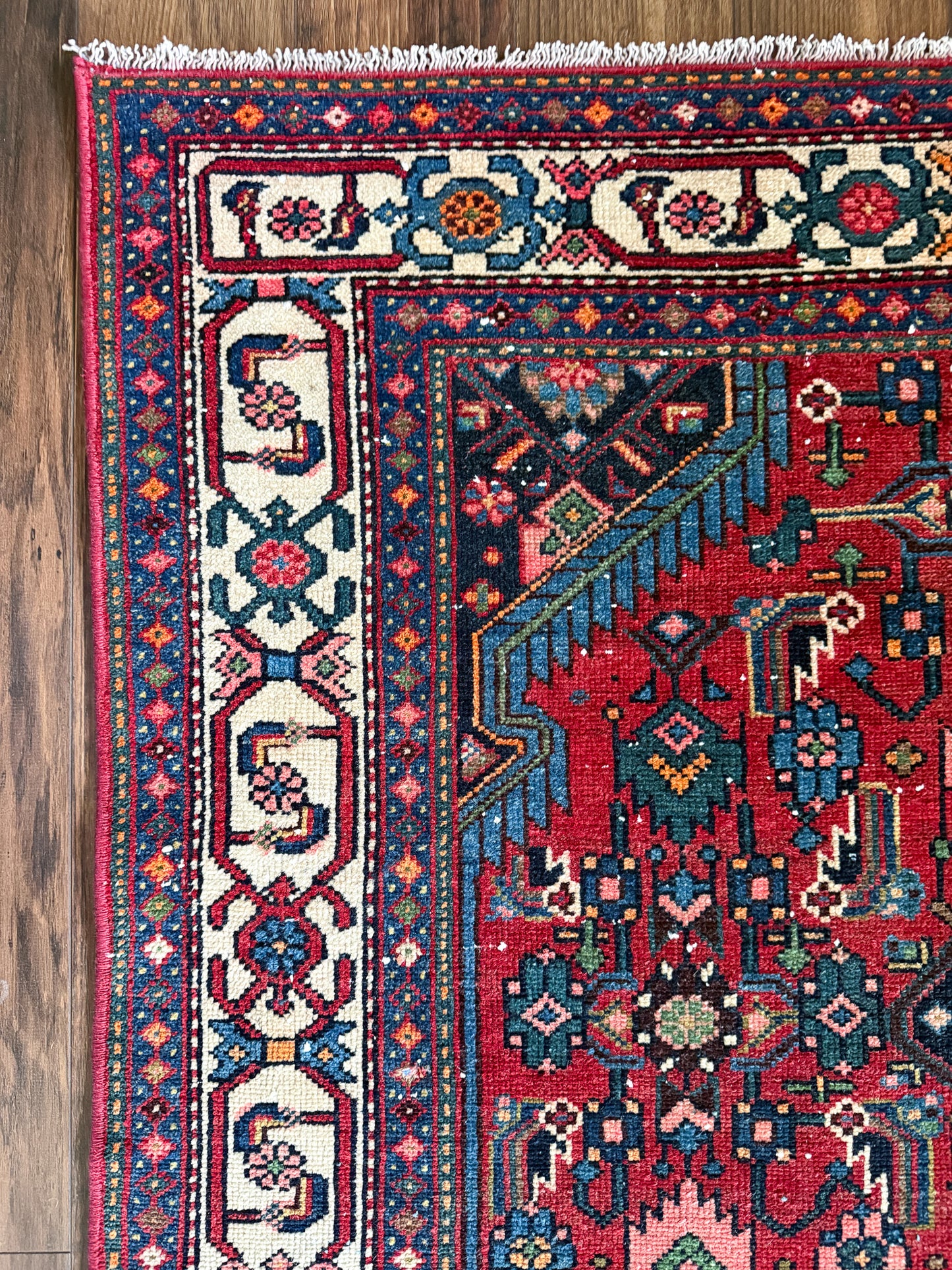 Vintage Heriz Area Rug No. A1242 - 4.1'x6.3'