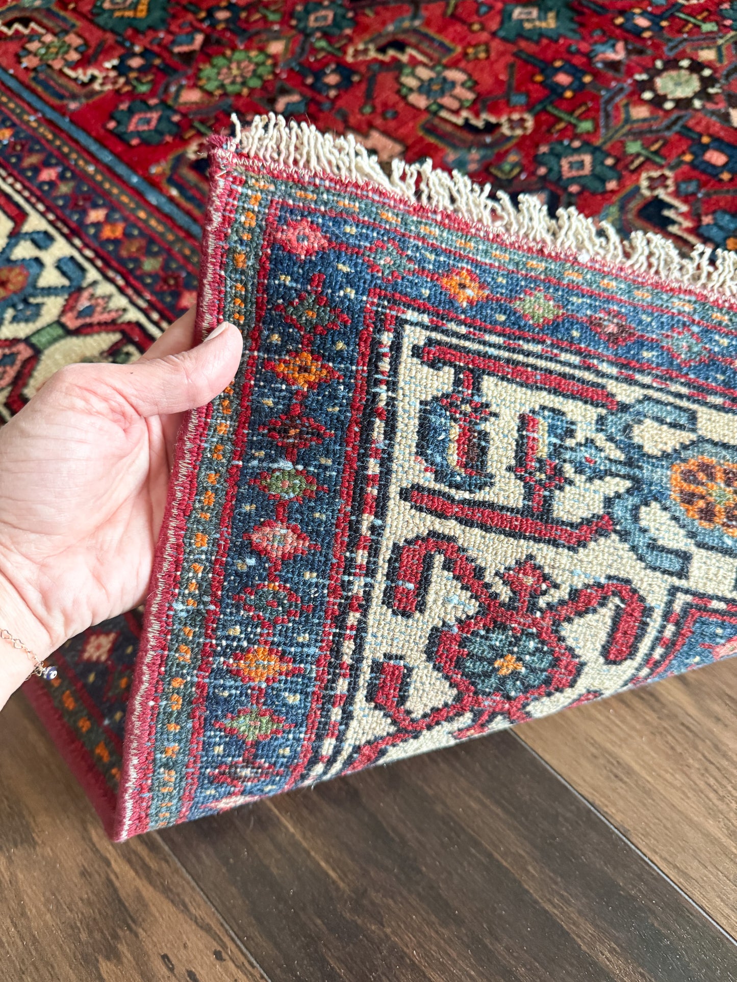 Vintage Heriz Area Rug No. A1242 - 4.1'x6.3'