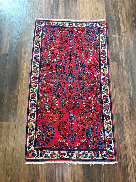 Vintage Sarouk Area Rug No. A1243 - 2.4'x4.4'